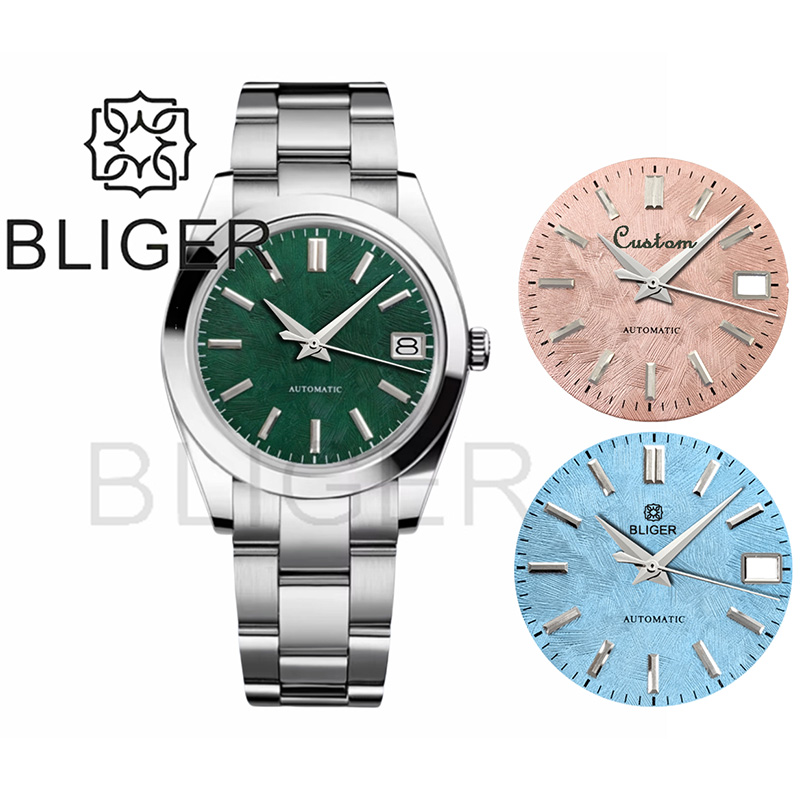 Luxury Watch Green Dial - BLIGER 36mm39mm Custom logo Green Dial