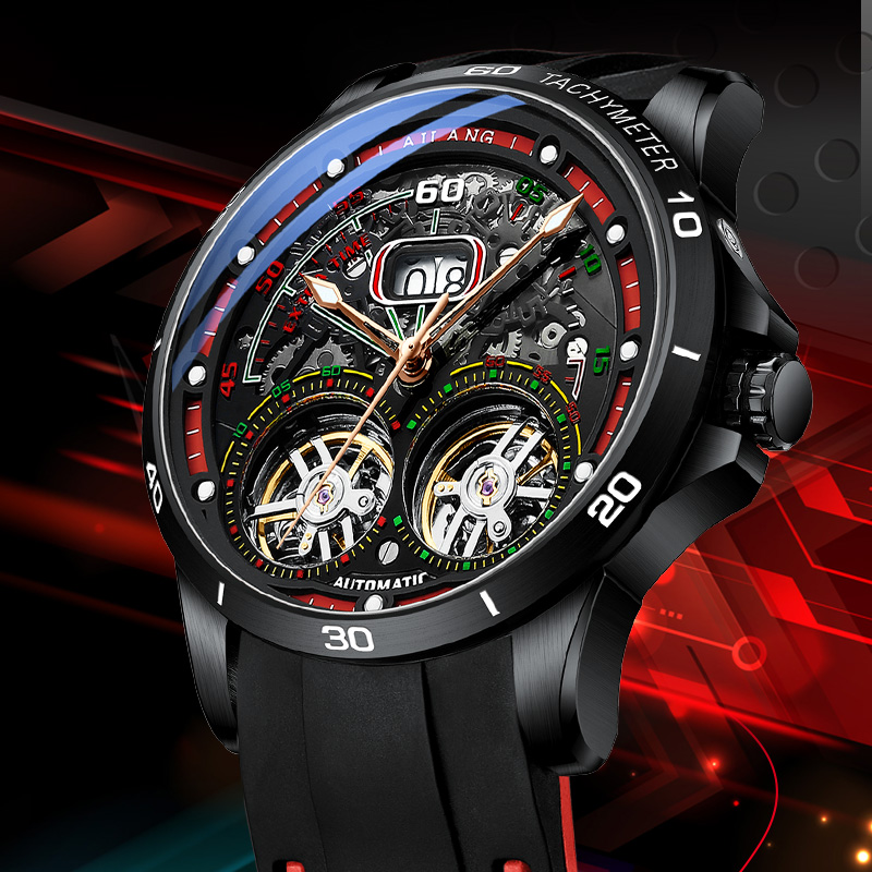 Luxury Watch Hublot - Ailang Men's Double Tourbillon Skeleton Automatic