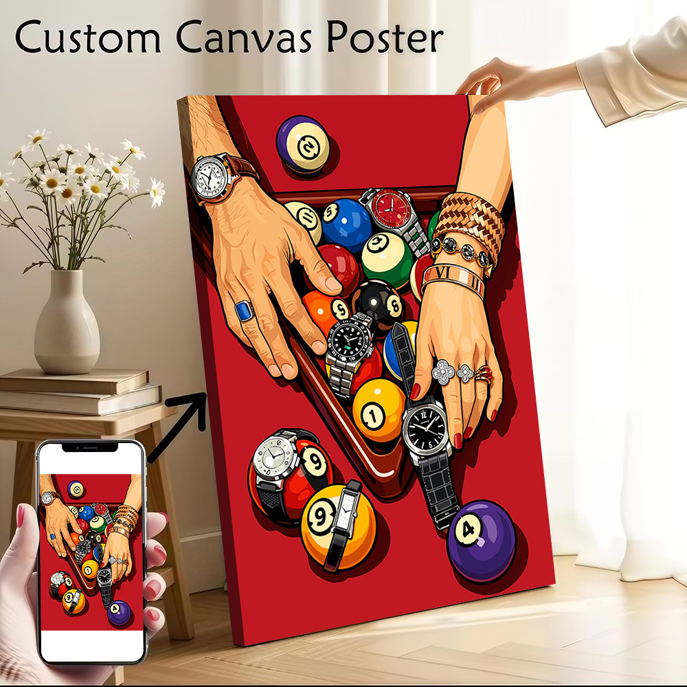 Luxury Watch Quality - Luxury Watches and Billiard Balls Printed