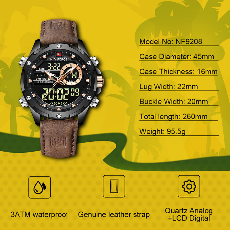 Luxury Watch Low Price - New NAVIFORCE Men Watches Quartz Chronograph
