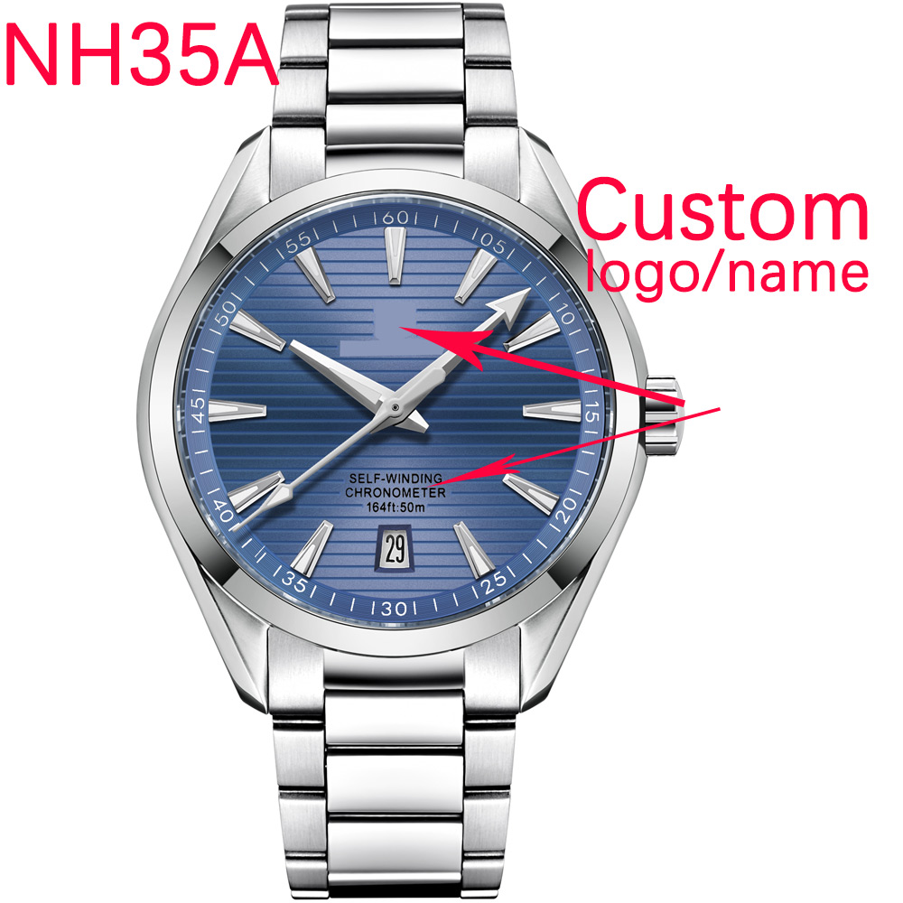 Luxury Watch Logos - Luxury NH35 Movt Custom Logo 41mm