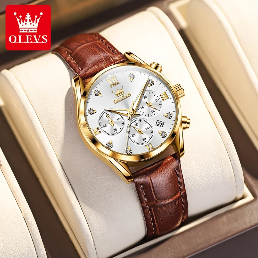 OLEVS 5523 Women's Watches Lea - Luxury Watch For Girls recension och pris
