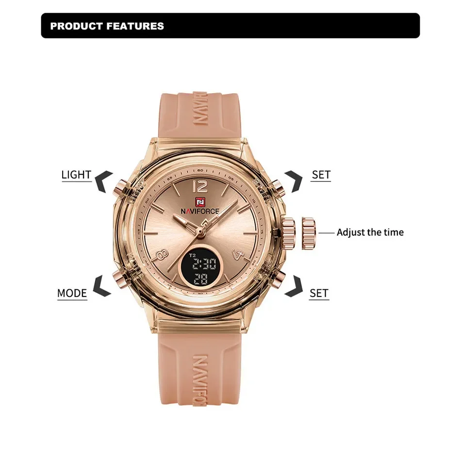 NAVIFORCE NF7109 Quartz Watch  - Luxury Watch Black recension och pris