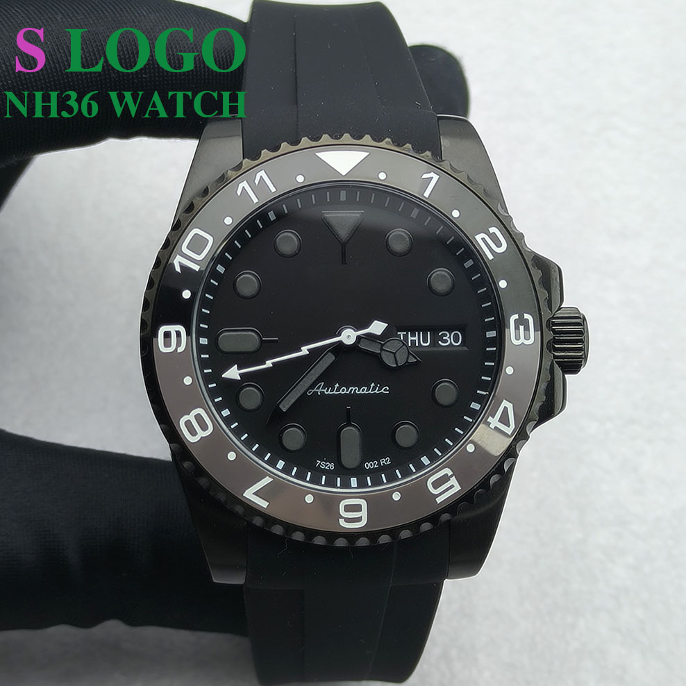 40MM NH36 Watch Black Men's St - Sapphire Crystal Display recension och pris