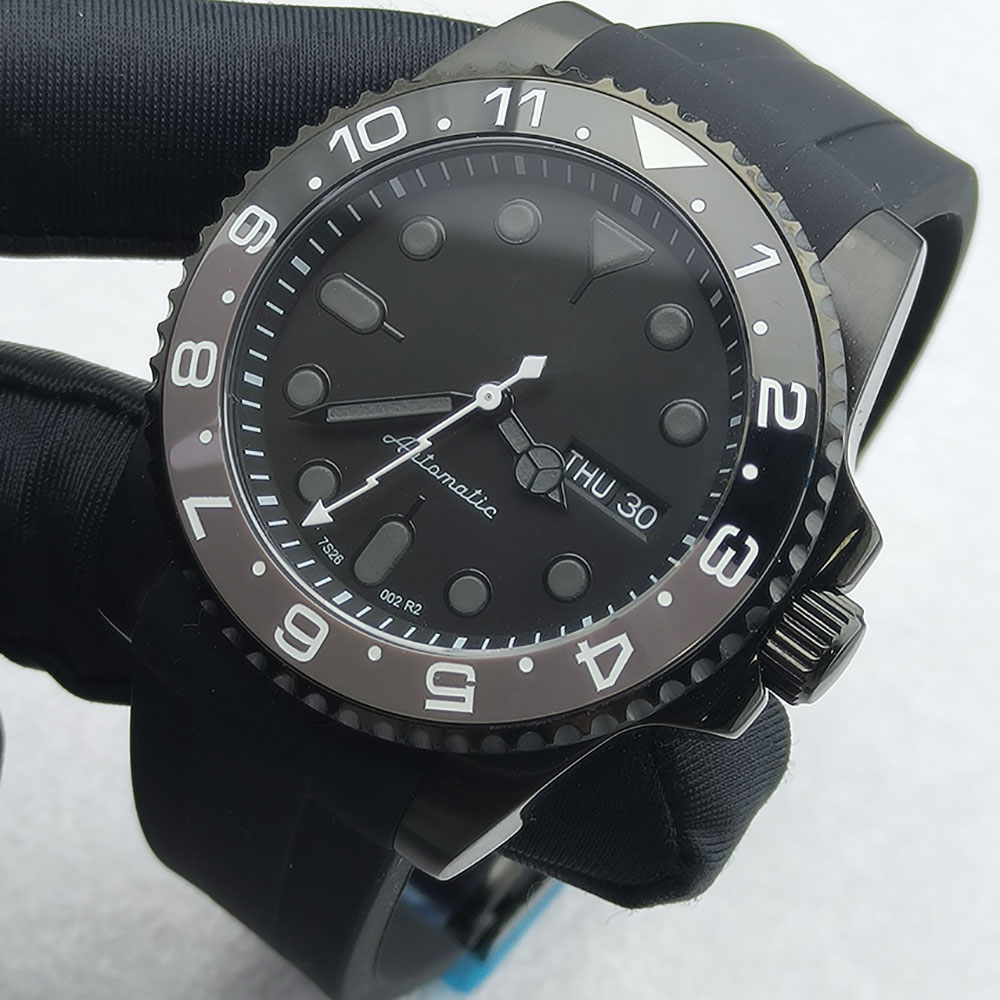 40MM NH36 Watch Black Men's St - Sapphire Crystal Display recension och pris