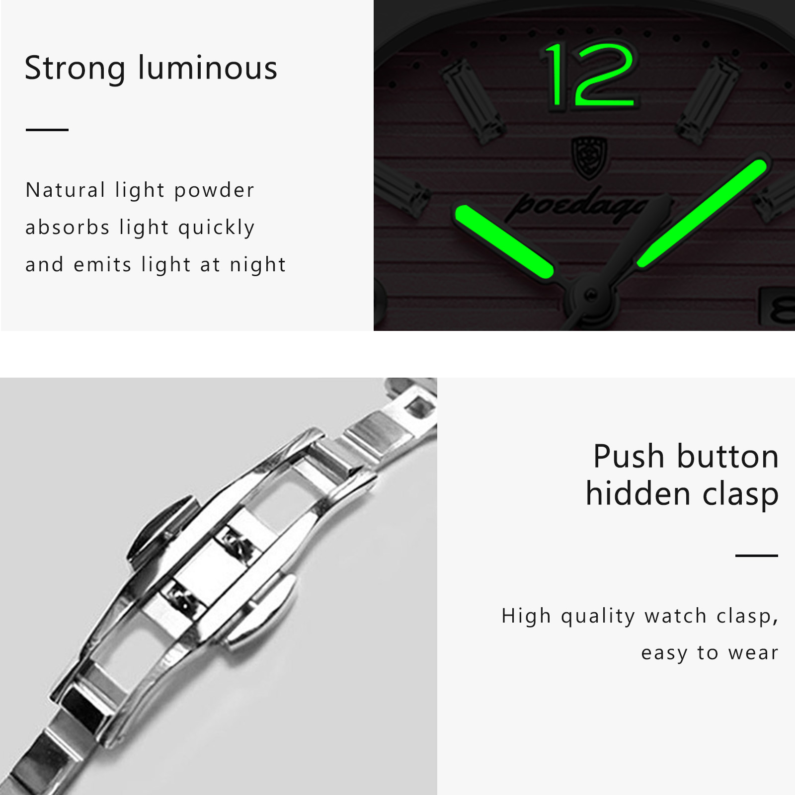POEDAGAR Square Fashion Woman  - Luxury Watch For Girls recension och pris