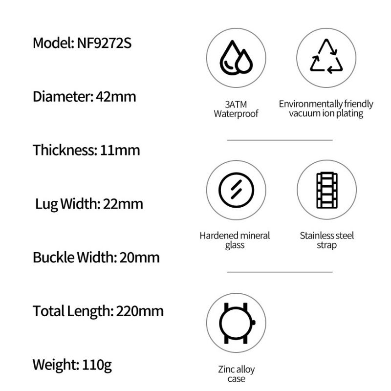 NAVIFORCE Male Fahion Quartz S - Quiet Luxury Watch Men recension och pris