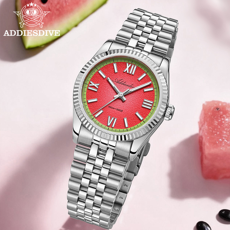 ADDIESDIVE 36mm Red/Yellow/Blu - Luxury Watch Green Dial recension och pris