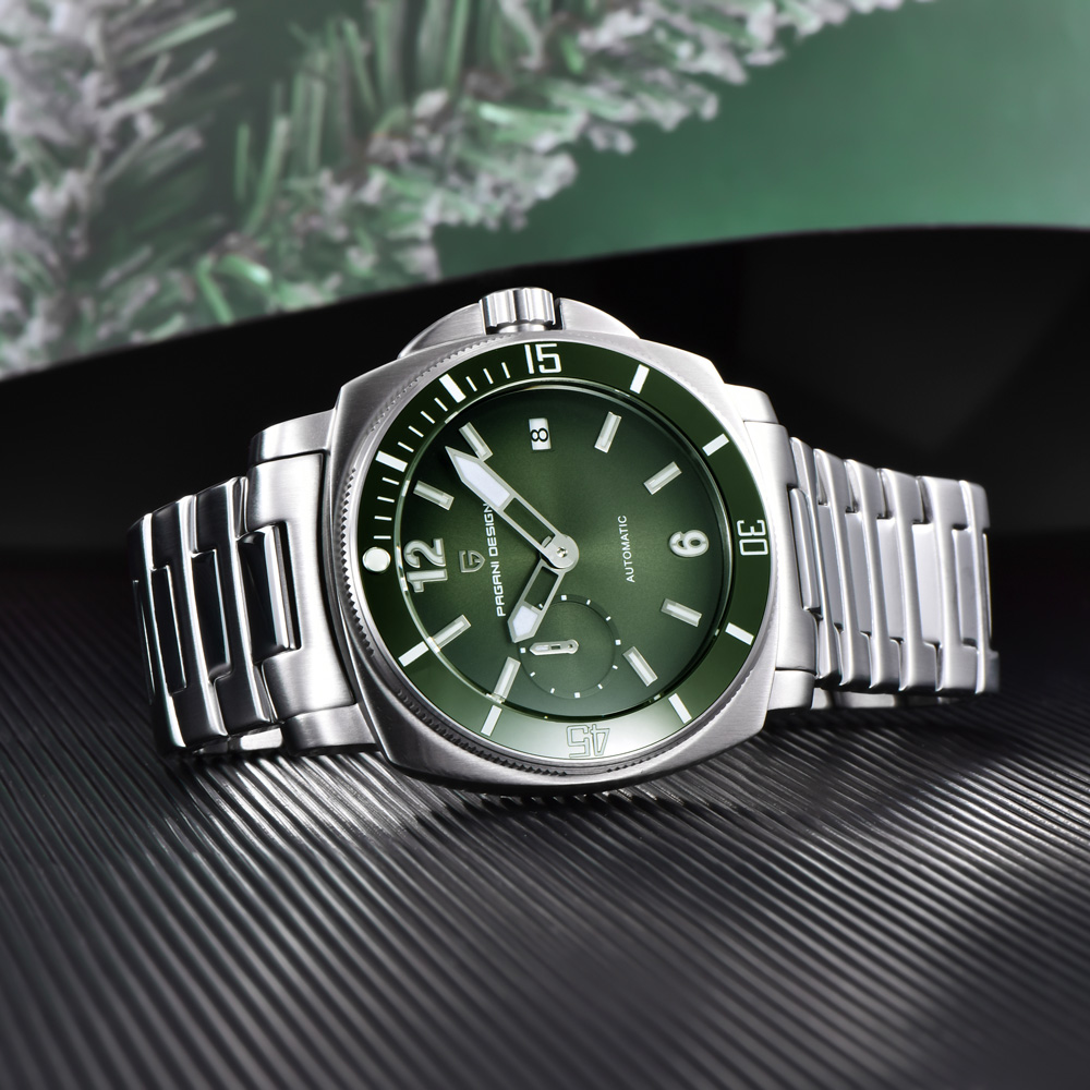 PAGANI DESIGN Men's Watch Luxu - Luxury Watch Green Dial recension och pris