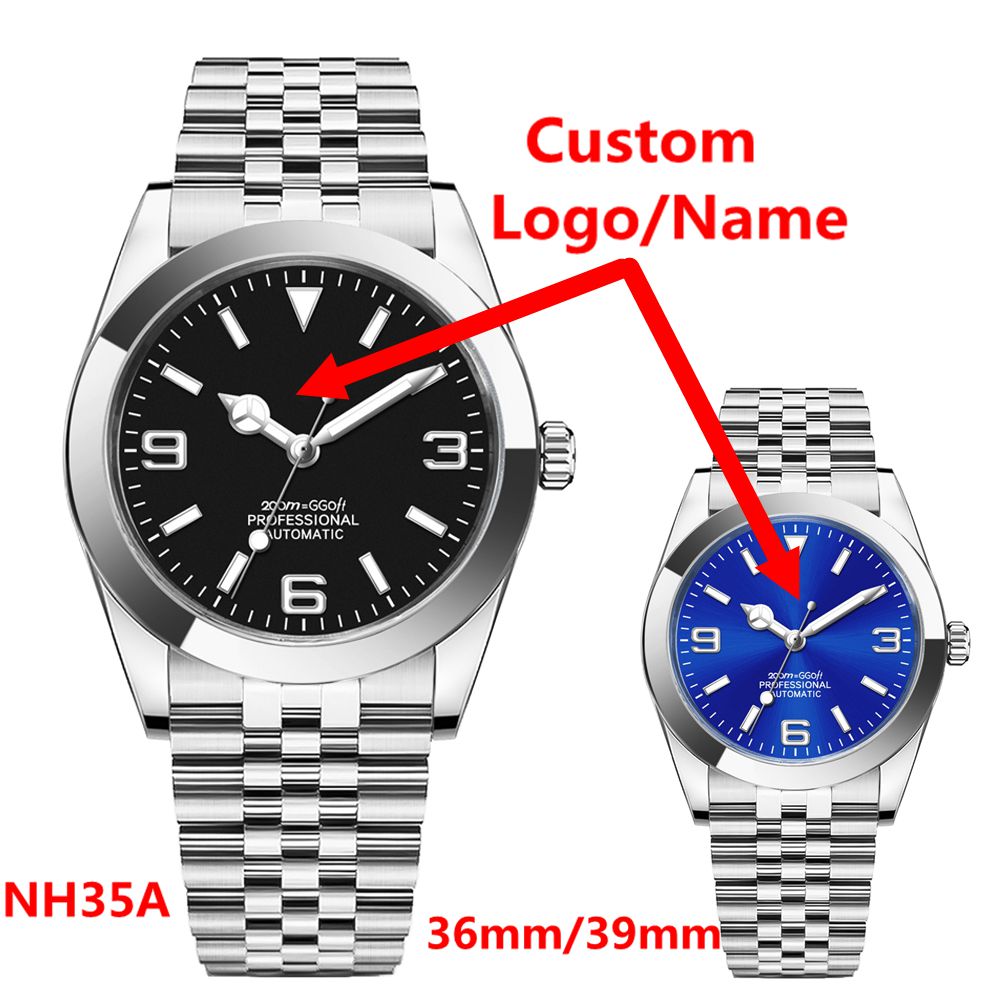 Custom Logo Luxury NH35 Watch  - Luxury Watch Logos recension och pris