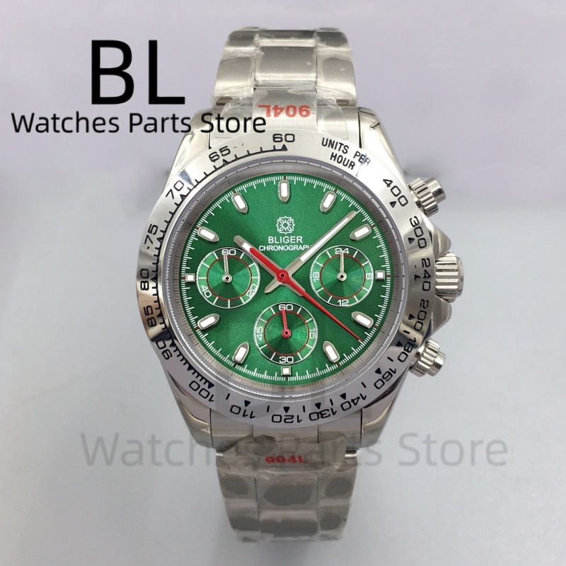 BLIGER 39mm Luxury Green Dial  - Luxury Watch Green Dial recension och pris