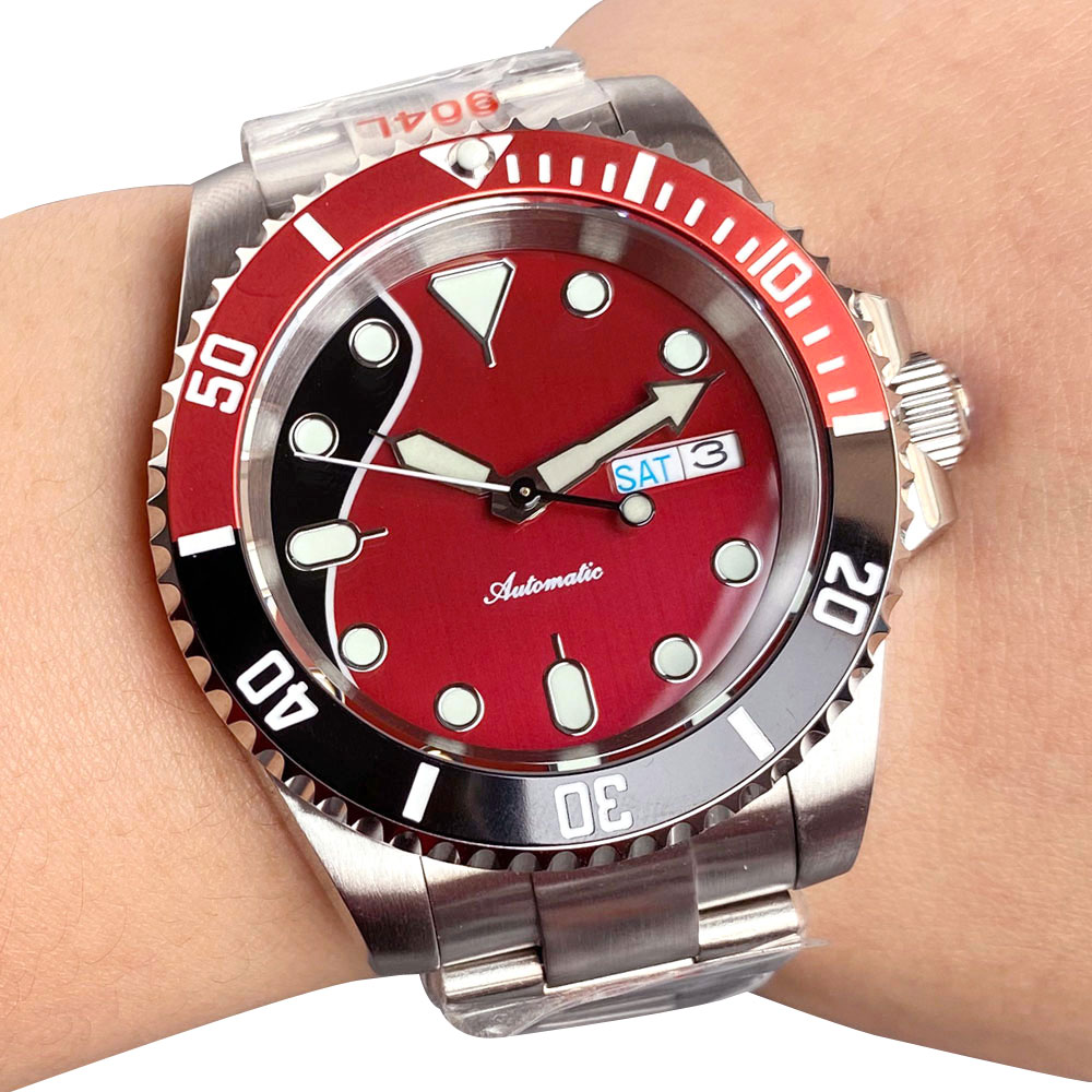 Customized 20ATM 40mm Date Wee - Sapphire Crystal Display recension och pris