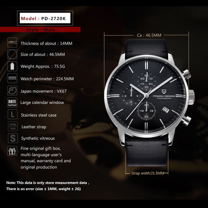 2026 New PAGANI DESIGN Brand L - Luxury Watch Low Price recension och pris