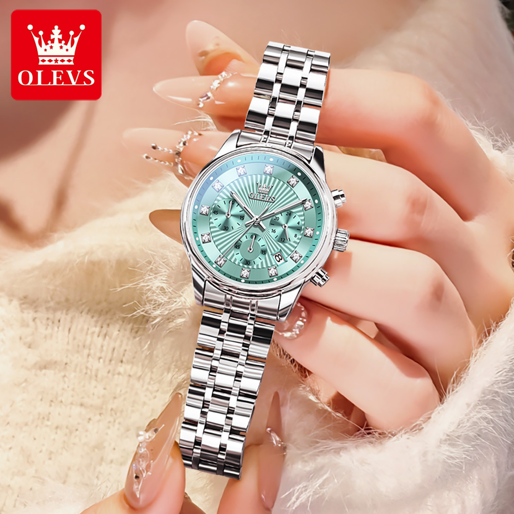 OLEVS Womens Watches Fashion L - Luxury Watch Green Dial recension och pris