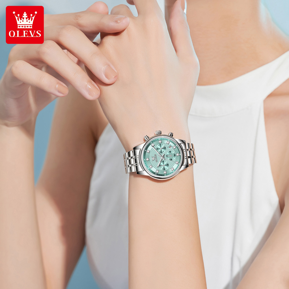 OLEVS Womens Watches Fashion L - Luxury Watch Green Dial recension och pris