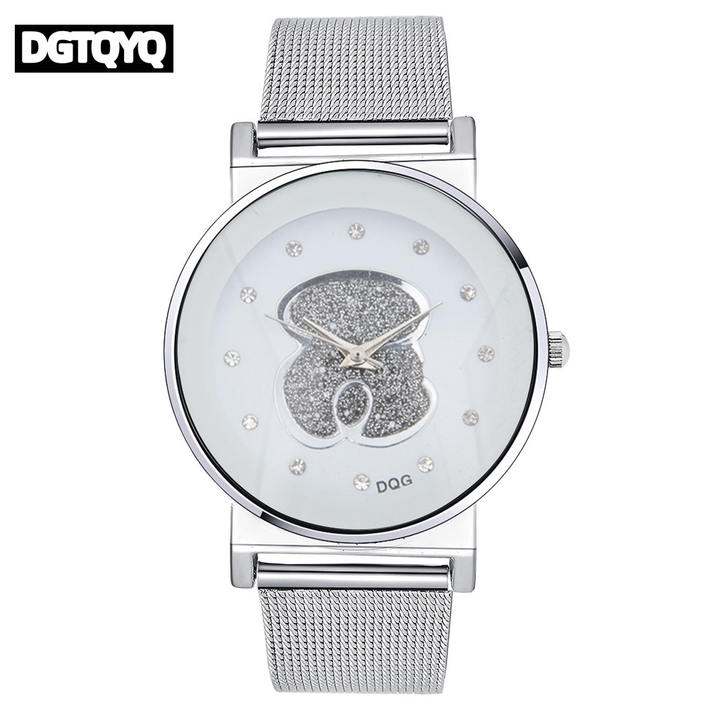 Luxury Ladies Black White Bear - Luxury Watch Black recension och pris