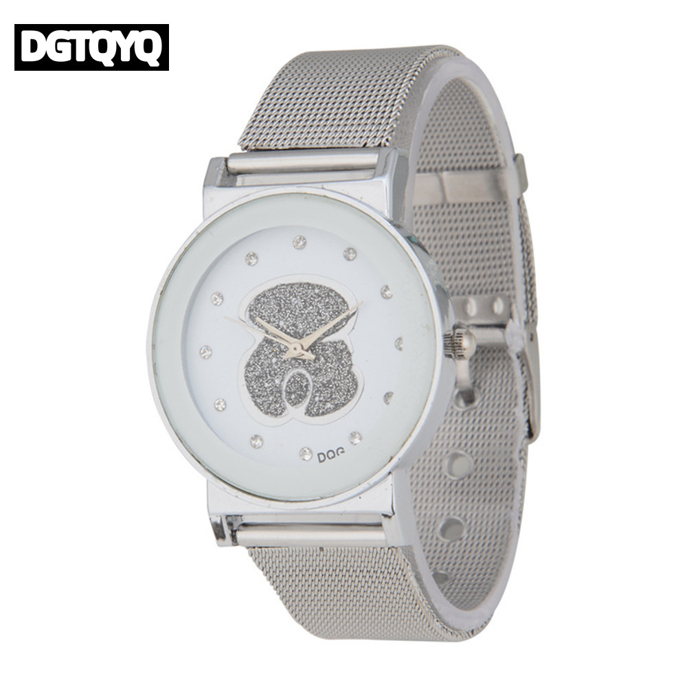 Luxury Ladies Black White Bear - Luxury Watch Black recension och pris