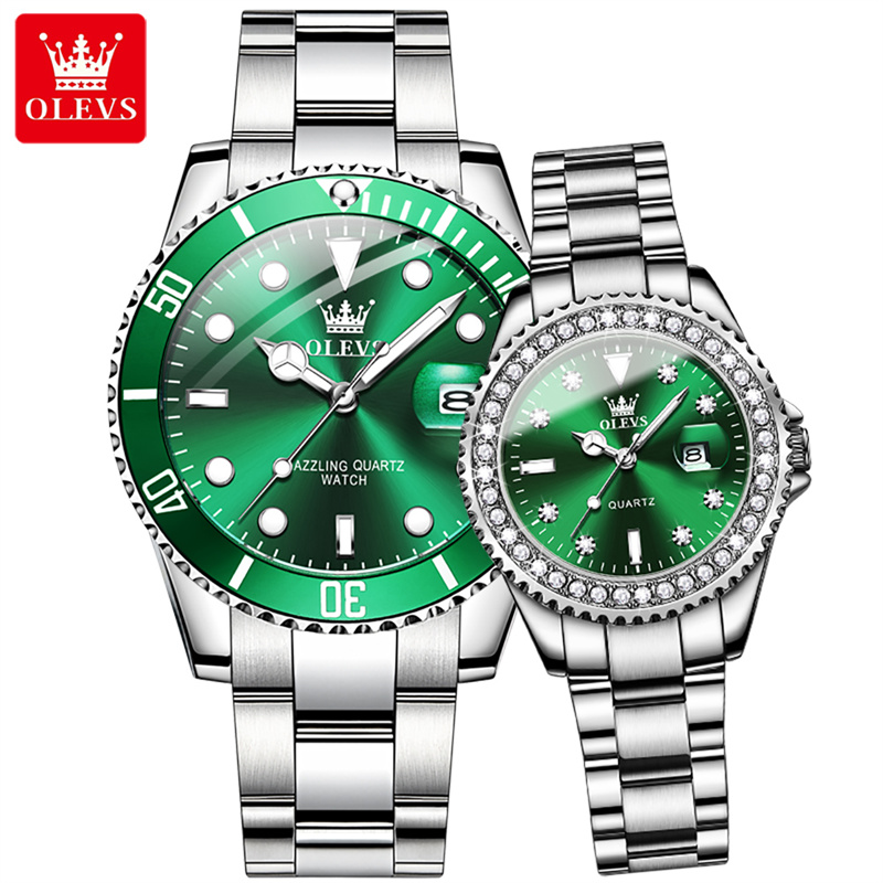 Fashion Couple Watch Luxury Cl - Luxury Watch Green Dial recension och pris