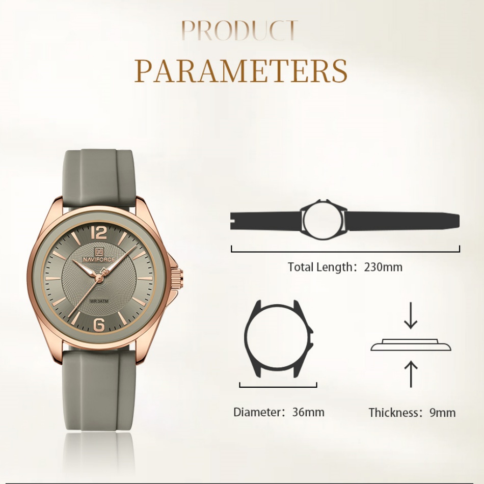 New Style NAVIFORCE Women's Wa - Luxury Watch Black recension och pris