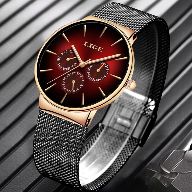 New LIGE Fashion Mens Watches  - Luxury Watch Low Price recension och pris