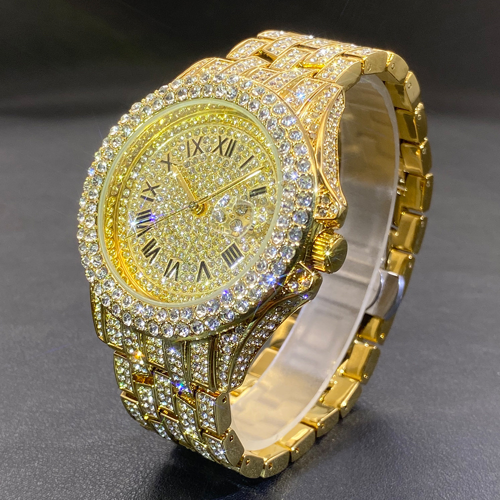Big Gold Silver Black Wristwat - Luxury Watch Black recension och pris