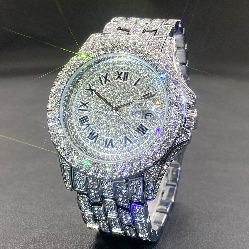 Big Gold Silver Black Wristwat - Luxury Watch Black recension och pris